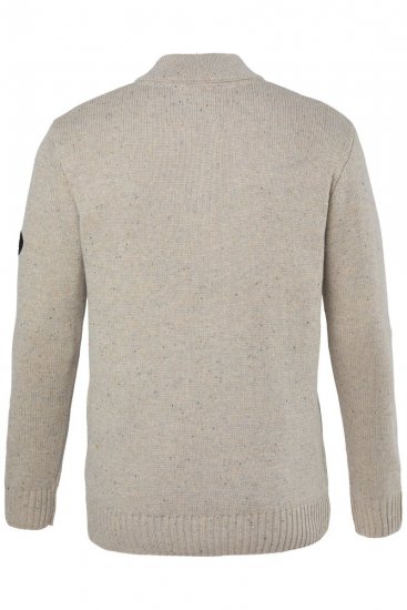 JP1880 851436 Camisola de malha com gola de botões Castanho noz TALL - TALL camisolas - Sweatshirts TALL para Homem Alto