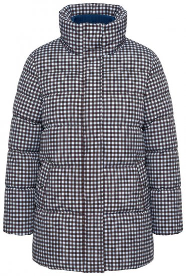 Ulla Popken 851438 Casaco acolchoado HYPRAR em linha A Verde escuro - Jaquetas - Casacos plus size para mulher