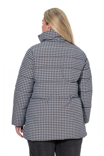 Ulla Popken 851438 Casaco acolchoado HYPRAR em linha A Verde escuro - Jaquetas - Casacos plus size para mulher
