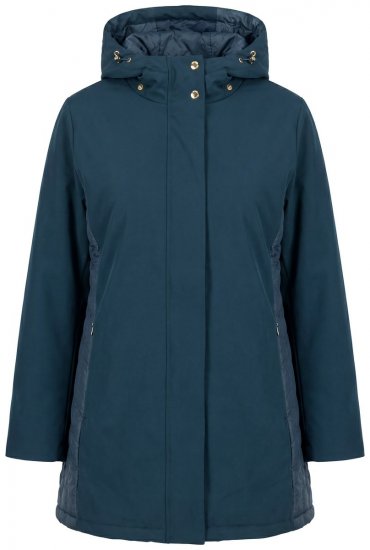 Ulla Popken 851459 Casaco acolchoado Petróleo - Jaquetas - Casacos plus size para mulher