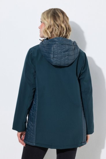 Ulla Popken 851459 Casaco acolchoado Petróleo - Jaquetas - Casacos plus size para mulher