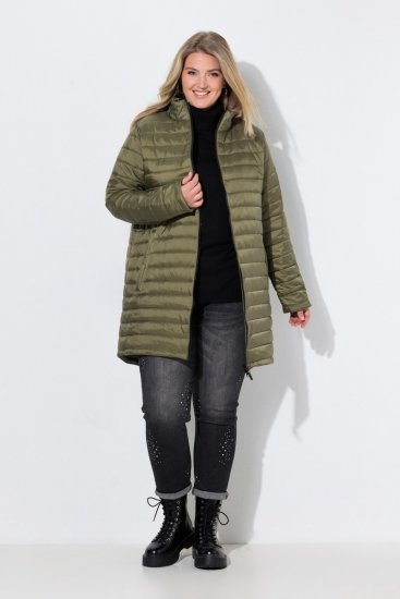 Ulla Popken 851560 Casaco técnico Verde azeitona - Jaquetas - Casacos plus size para mulher