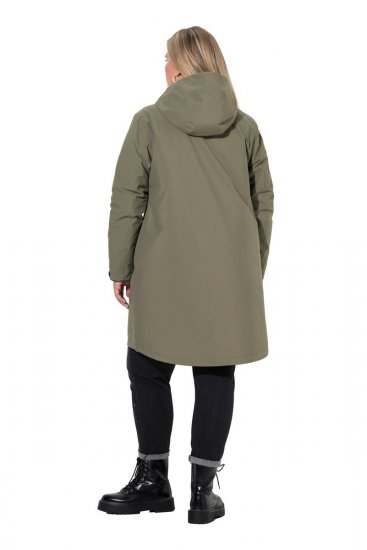 Ulla Popken 851560 Casaco técnico Verde azeitona - Jaquetas - Casacos plus size para mulher
