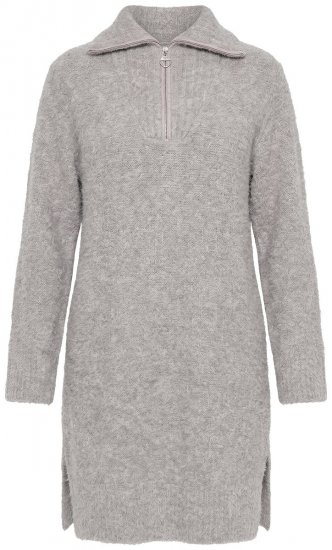 Ulla Popken 851563 Vestido de malha de manga comprida Bege - Vestidos - Vestidos para todos os tamanhos