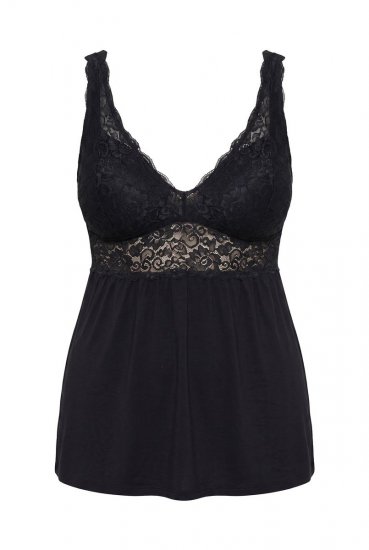 Ulla Popken 851693 Pijama Preto - Pijamas/Loungewear - 