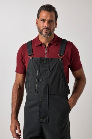 JP1880 851722 Jardineiras com fecho Antracite - Jeans & calças - Jeans & Calças Tamanhos Grandes Homem