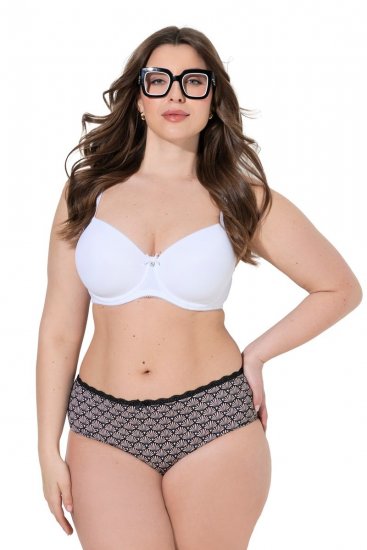 Ulla Popken 851730 Cuecas com padrão pack de 5 Bege - Cuecas - 