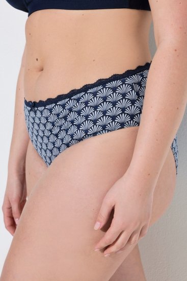 Ulla Popken 851730 Cuecas com padrão pack de 5 Azul claro - Cuecas - 