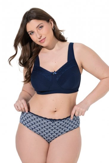 Ulla Popken 851730 Cuecas com padrão pack de 5 Azul claro - Cuecas - 