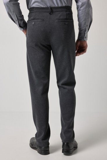 JP1880 Naples Flexnamic Calças em jersey Cinzento escuro mesclado - Fatos - Fatos de Homem Tamanhos Grandes