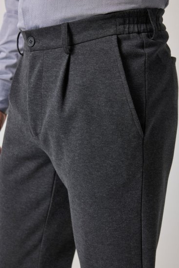 JP1880 Naples Flexnamic Calças em jersey Cinzento escuro mesclado - Fatos - Fatos de Homem Tamanhos Grandes