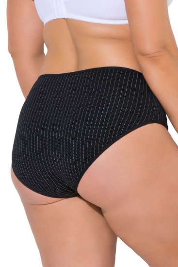 Ulla Popken 851752 Cuecas às riscas pack de 5 Preto - Cuecas - 