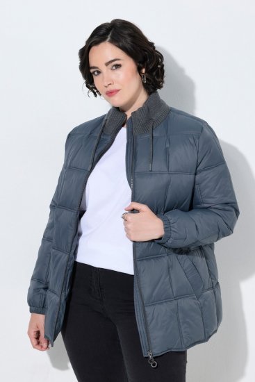 Ulla Popken 851791 Casaco acolchoado Azul-marinho - Jaquetas - Casacos plus size para mulher
