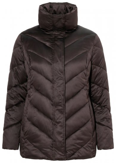 Ulla Popken 851799 Corta-vento Castanho - Jaquetas - Casacos plus size para mulher