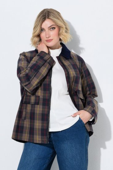 Ulla Popken 851806 Casaco de chuva Azul-marinho - Jaquetas - Casacos plus size para mulher
