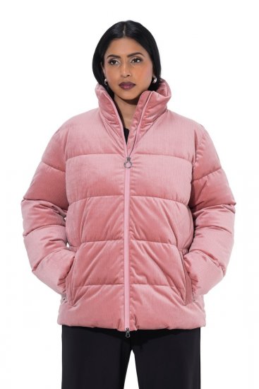 Ulla Popken 851819 Casaco de bombazina Rosa velho - Jaquetas - Casacos plus size para mulher