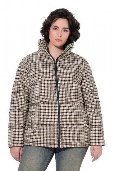 Ulla Popken 851822 Sobretudo acolchoado Branco sujo - Casacos - Casacos de Mulher em Tamanhos Grandes