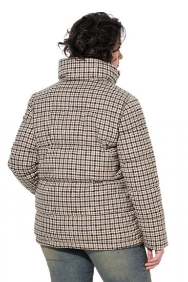 Ulla Popken 851822 Sobretudo acolchoado Branco sujo - Casacos - Casacos de Mulher em Tamanhos Grandes