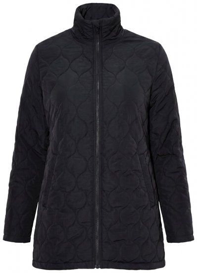 Ulla Popken 851831 Casaco acolchoado Preto - Jaquetas - Casacos plus size para mulher