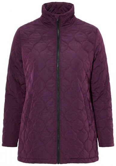 Ulla Popken 851831 Casaco acolchoado Castanho - Jaquetas - Casacos plus size para mulher