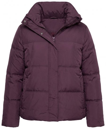 Ulla Popken 851832 Casaco acolchoado Castanho - Jaquetas - Casacos plus size para mulher