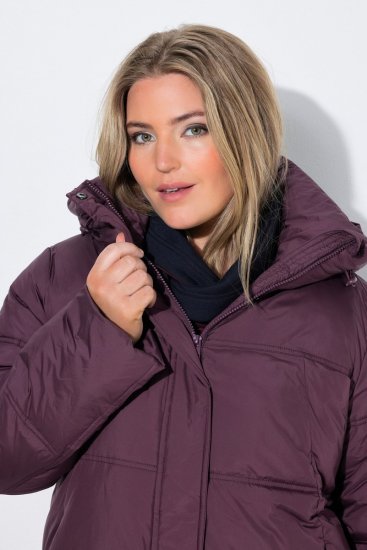 Ulla Popken 851832 Casaco acolchoado Castanho - Jaquetas - Casacos plus size para mulher