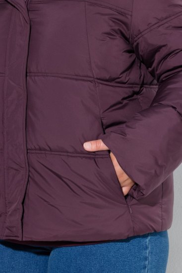 Ulla Popken 851832 Casaco acolchoado Castanho - Jaquetas - Casacos plus size para mulher
