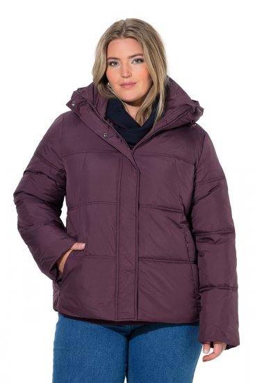 Ulla Popken 851832 Casaco acolchoado Castanho - Jaquetas - Casacos plus size para mulher