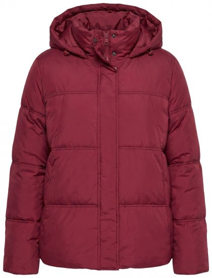 Ulla Popken 851832 Casaco acolchoado Vermelho - Jaquetas - Casacos plus size para mulher