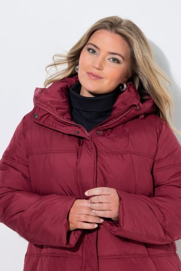 Ulla Popken 851832 Casaco acolchoado Vermelho - Jaquetas - Casacos plus size para mulher