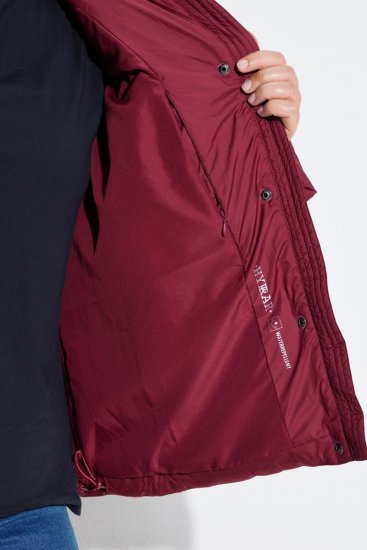 Ulla Popken 851832 Casaco acolchoado Vermelho - Jaquetas - Casacos plus size para mulher