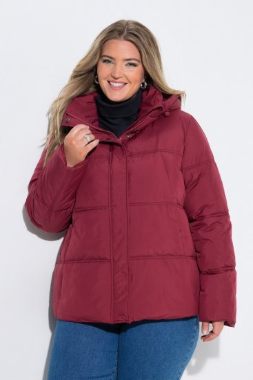 Ulla Popken 851832 Casaco acolchoado Vermelho - Jaquetas - Casacos plus size para mulher