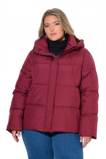 Ulla Popken 851832 Casaco acolchoado Vermelho - Jaquetas - Casacos plus size para mulher