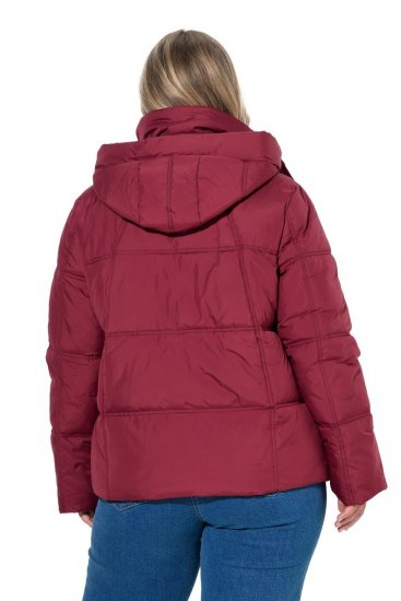 Ulla Popken 851832 Casaco acolchoado Vermelho - Jaquetas - Casacos plus size para mulher