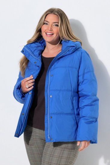 Ulla Popken 851832 Casaco acolchoado Petróleo - Jaquetas - Casacos plus size para mulher