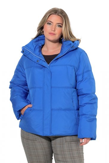 Ulla Popken 851832 Casaco acolchoado Petróleo - Jaquetas - Casacos plus size para mulher