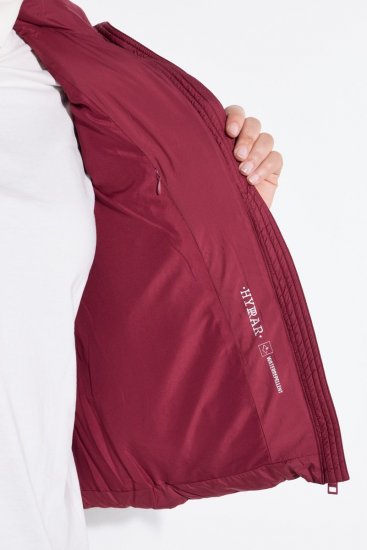 Ulla Popken 851833 Colete acolchoado com gola alta Vermelho - Coletes - 