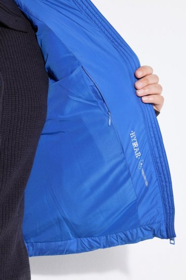 Ulla Popken 851833 Colete acolchoado com gola alta Azul - Coletes - 