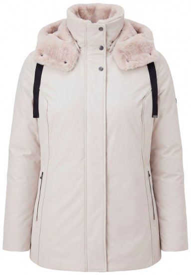 Ulla Popken 851840 Casaco técnico Areia - Jaquetas - Casacos plus size para mulher