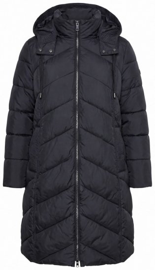 Ulla Popken 851842 Sobretudo acolchoado Preto - Casacos - Casacos de Mulher em Tamanhos Grandes