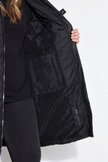 Ulla Popken 851842 Sobretudo acolchoado Preto - Casacos - Casacos de Mulher em Tamanhos Grandes