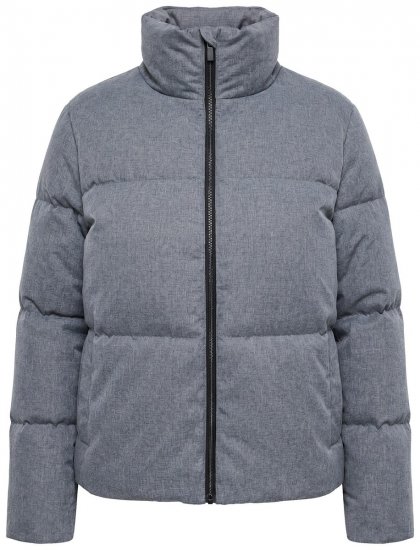 Ulla Popken 851854 Casaco acolchoado Cinzento mesclado - Jaquetas - Casacos plus size para mulher