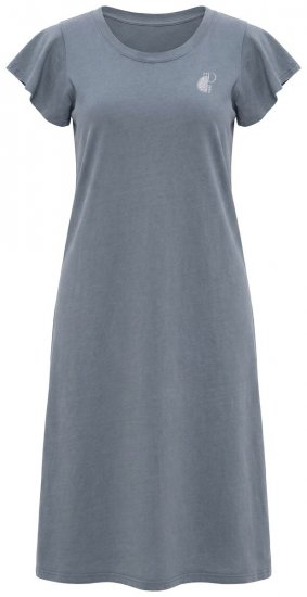 Ulla Popken 852218 Vestido midi de manga curta Cinzento - Vestidos midi - Vestidos Midi Tamanhos Grandes