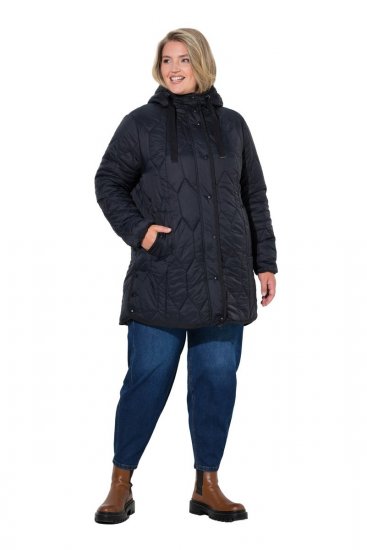 Ulla Popken 852413 Casaco acolchoado Preto - Jaquetas - Casacos plus size para mulher