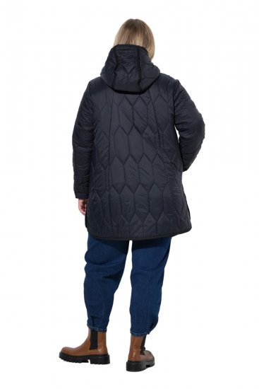 Ulla Popken 852413 Casaco acolchoado Preto - Jaquetas - Casacos plus size para mulher