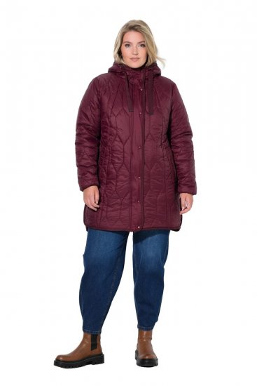 Ulla Popken 852413 Casaco acolchoado Ameixa - Jaquetas - Casacos plus size para mulher