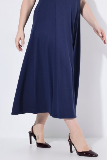 Ulla Popken 852680 Vestido de noite Azul-marinho - Vestidos de noite - Vestidos de festa em tamanhos grandes