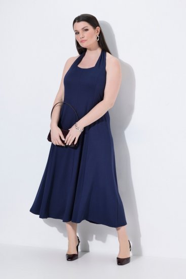 Ulla Popken 852680 Vestido de noite Azul-marinho - Vestidos de noite - Vestidos de festa em tamanhos grandes