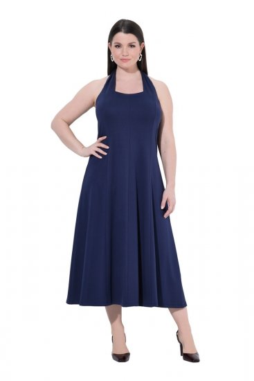 Ulla Popken 852680 Vestido de noite Azul-marinho - Vestidos de noite - Vestidos de festa em tamanhos grandes