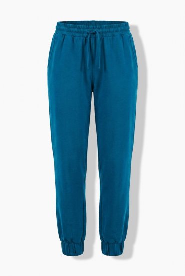 Ulla Popken 852725 Calças de estar em casa Petróleo - Pijamas/Loungewear - 